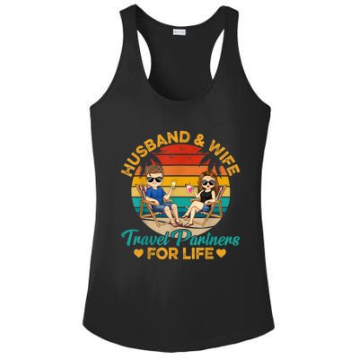 Husband And Wife Travel Partners For Life Beach Traveling Ladies PosiCharge Competitor Racerback Tank