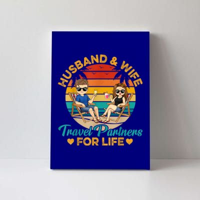 Husband And Wife Travel Partners For Life Beach Traveling Canvas