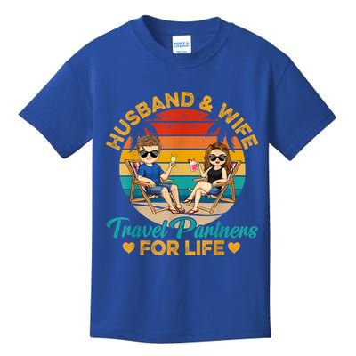 Husband And Wife Travel Partners For Life Beach Traveling Kids T-Shirt