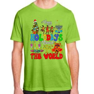 Holidays Around World Xmas Hanukkah Kwanzaa Diwali New Year Adult ChromaSoft Performance T-Shirt