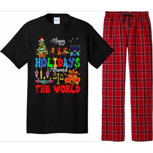 Holidays Around World Xmas Hanukkah Kwanzaa Diwali New Year Pajama Set