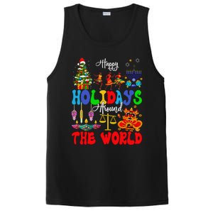 Holidays Around World Xmas Hanukkah Kwanzaa Diwali New Year PosiCharge Competitor Tank