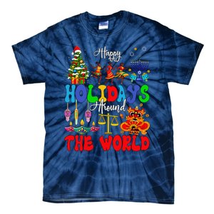 Holidays Around World Xmas Hanukkah Kwanzaa Diwali New Year Tie-Dye T-Shirt