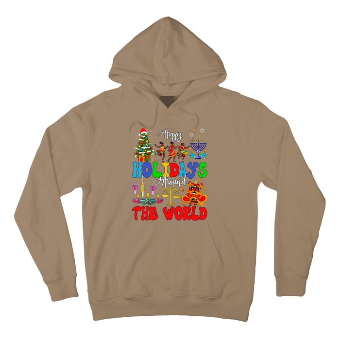 Holidays Around World Xmas Hanukkah Kwanzaa Diwali New Year Hoodie