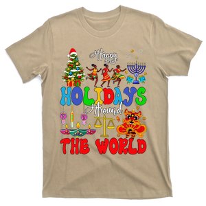 Holidays Around World Xmas Hanukkah Kwanzaa Diwali New Year T-Shirt