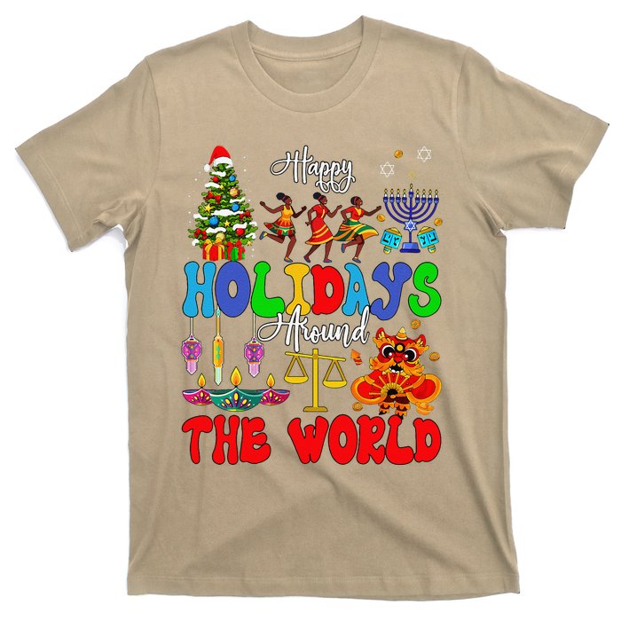 Holidays Around World Xmas Hanukkah Kwanzaa Diwali New Year T-Shirt