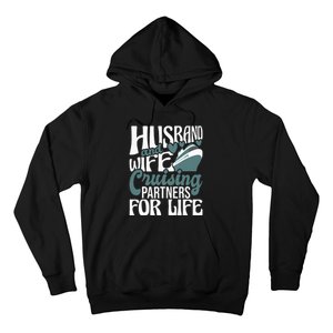 Husband And Wife Cruising Partners For Life Cruiser Cruise Hoodie