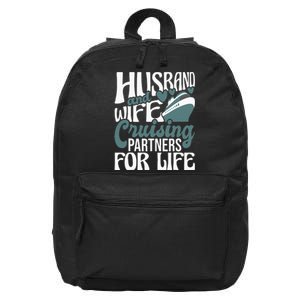 Husband And Wife Cruising Partners For Life Cruiser Cruise 16 in Basic Backpack