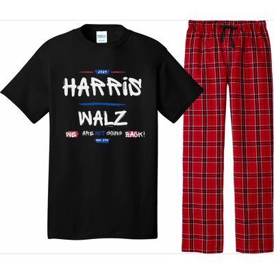 Harris And Walz We Are Not Going Back Nov 5th 2024 Vote Pajama Set