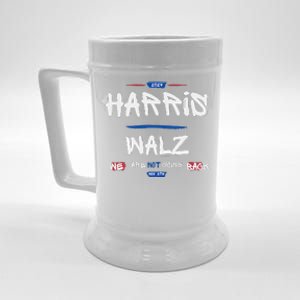 Harris And Walz We Are Not Going Back Nov 5th 2024 Vote Beer Stein