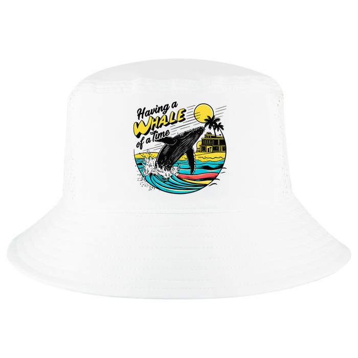 Having A Whale Of A Time Funny Humorous Beach Cool Comfort Performance Bucket Hat