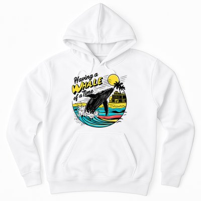 Having A Whale Of A Time Funny Humorous Beach Hoodie