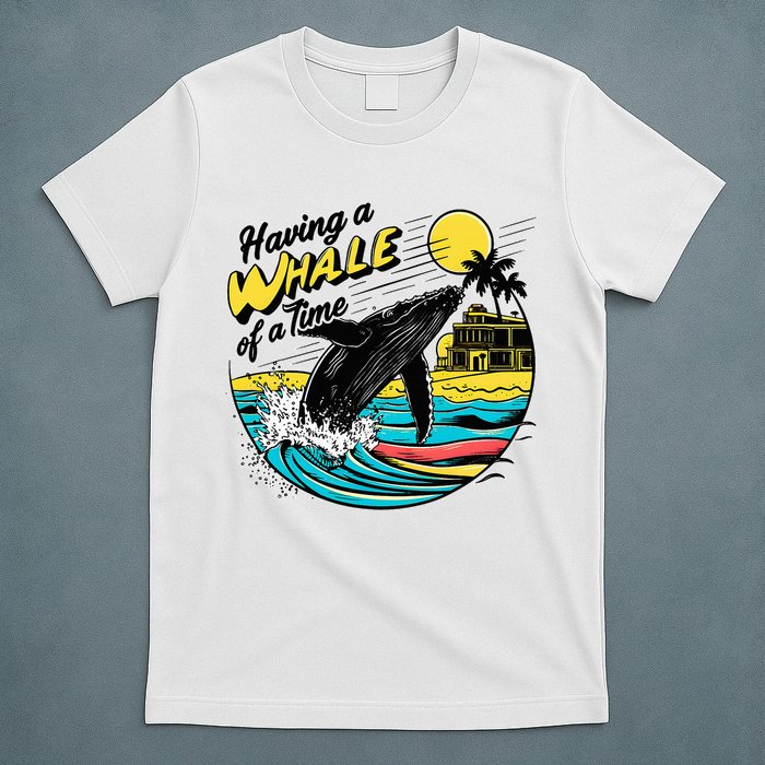 Having A Whale Of A Time Funny Humorous Beach T-Shirt