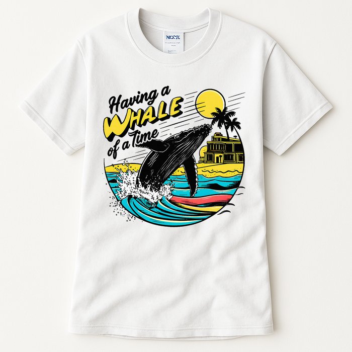 Having A Whale Of A Time Funny Humorous Beach Tall T-Shirt