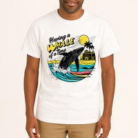 Having A Whale Of A Time Funny Humorous Beach Tall T-Shirt