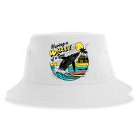 Having A Whale Of A Time Funny Humorous Beach Sustainable Bucket Hat