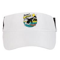 Having A Whale Of A Time Funny Humorous Beach Adult Drive Performance Visor