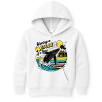 Having A Whale Of A Time Funny Humorous Beach Kids Hoodie