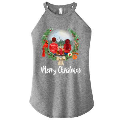 Husband And Wife Fishing Partner Family Matching Christmas Meaningful Gift Women’s Perfect Tri Rocker Tank