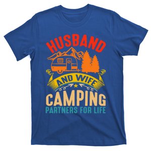 Husband And Wife Camping Partners For Life Camper Camping Gift T-Shirt