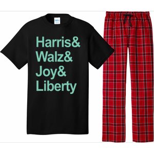 Harris And Walz And Joy And Liberty Pajama Set