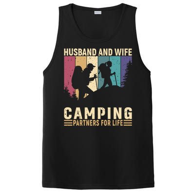 Husband And Wife Camping Partners For Life Funny Gift PosiCharge Competitor Tank