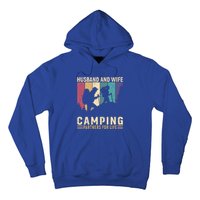 Husband And Wife Camping Partners For Life Funny Gift Hoodie