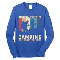 Husband And Wife Camping Partners For Life Funny Gift Long Sleeve Shirt