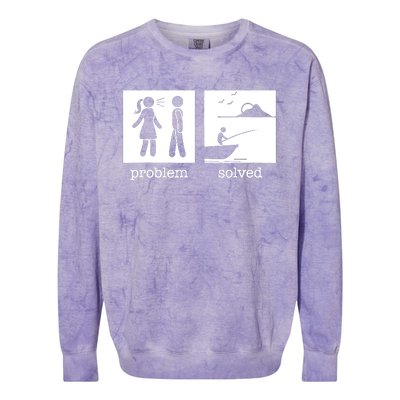 Husband And Wife Fishing Partners For Life Fisherman Couple Colorblast Crewneck Sweatshirt