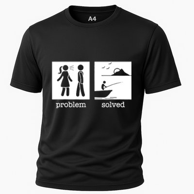 Husband And Wife Fishing Partners For Life Fisherman Couple Cooling Performance Crew T-Shirt