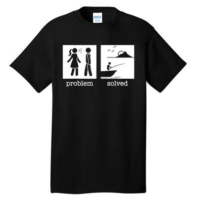 Husband And Wife Fishing Partners For Life Fisherman Couple Tall T-Shirt