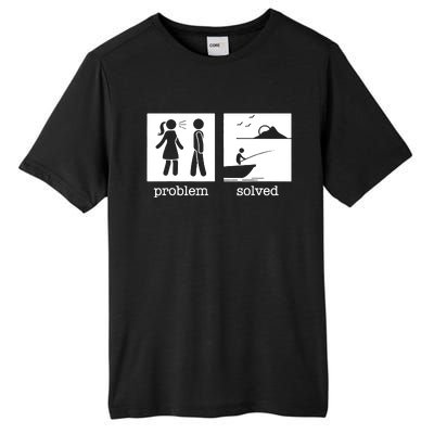 Husband And Wife Fishing Partners For Life Fisherman Couple Tall Fusion ChromaSoft Performance T-Shirt