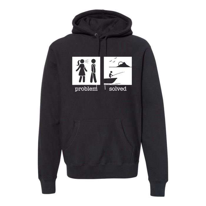 Husband And Wife Fishing Partners For Life Fisherman Couple Premium Hoodie