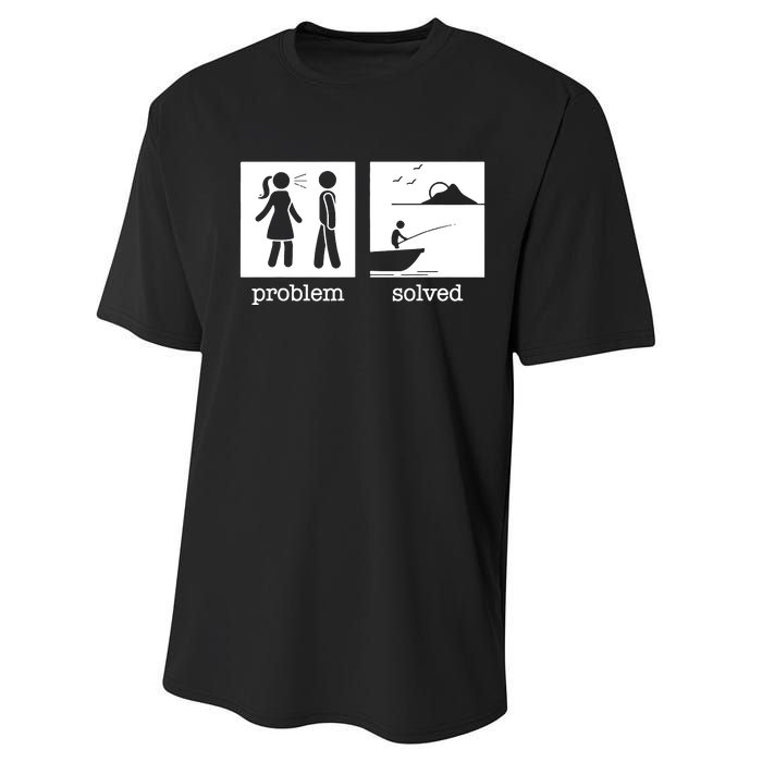 Husband And Wife Fishing Partners For Life Fisherman Couple Performance Sprint T-Shirt