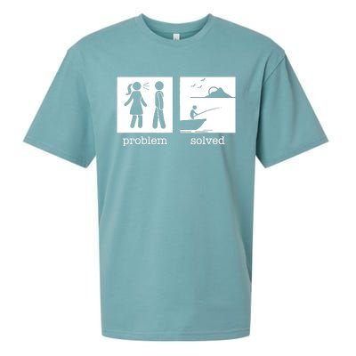 Husband And Wife Fishing Partners For Life Fisherman Couple Sueded Cloud Jersey T-Shirt