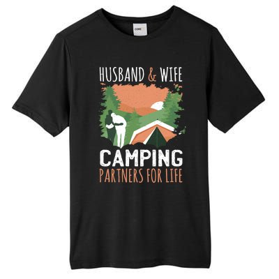 Husband And Wife Camping Partners For Life Meaningful Gift Tall Fusion ChromaSoft Performance T-Shirt