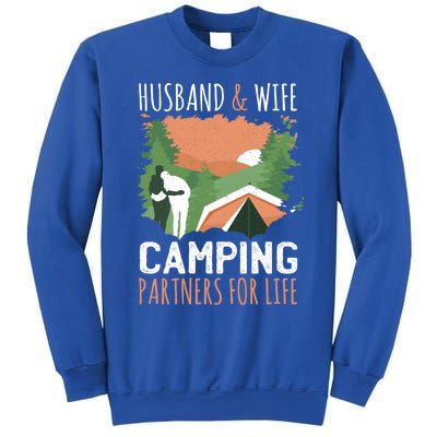 Husband And Wife Camping Partners For Life Meaningful Gift Sweatshirt