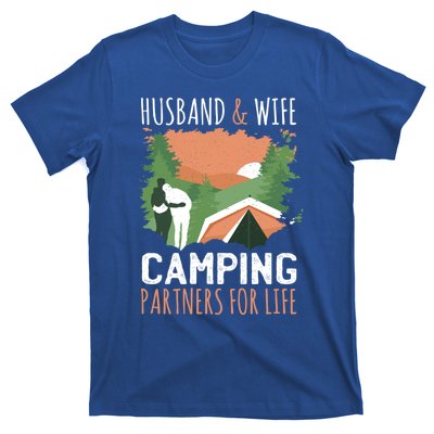 Husband And Wife Camping Partners For Life Meaningful Gift T-Shirt