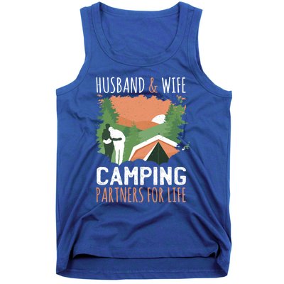 Husband And Wife Camping Partners For Life Meaningful Gift Tank Top