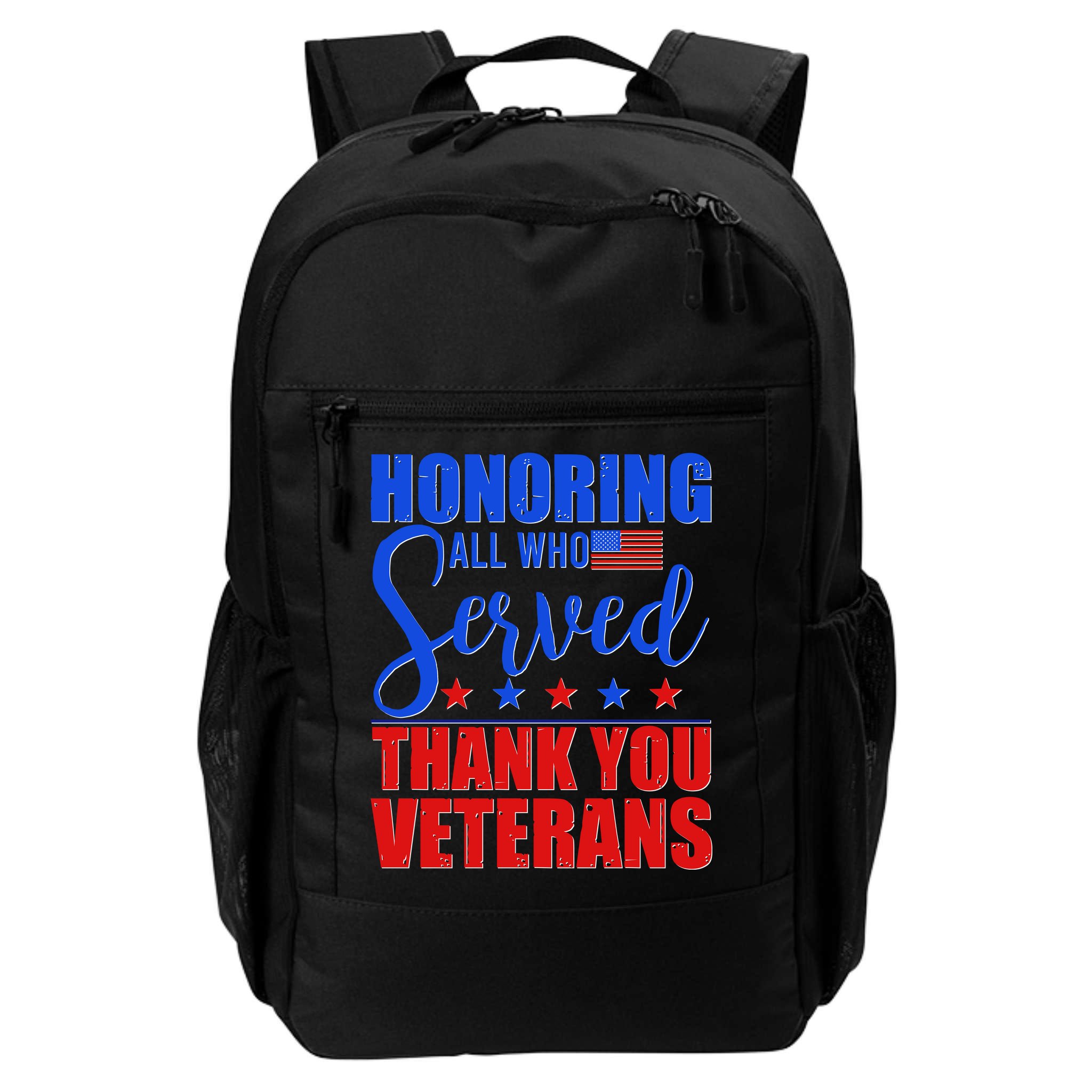 Honoring All Who Served Thank You Veterans Backpack