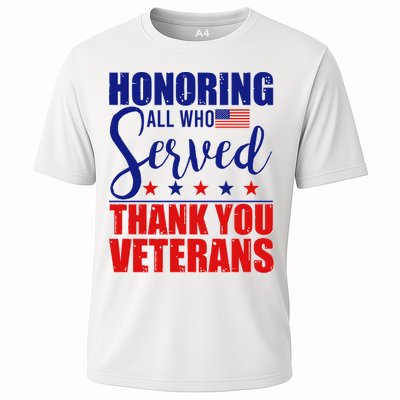 Honoring All Who Served Thank You Veterans Performance Shirt