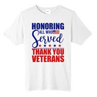 Honoring All Who Served Thank You Veterans Tall Fusion ChromaSoft Performance T-Shirt