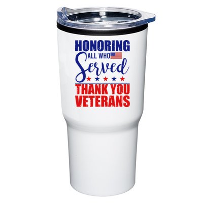Honoring All Who Served Thank You Veterans Tumbler