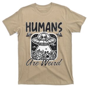 Humans Are Weird Alien Saying Crowded People T-Shirt