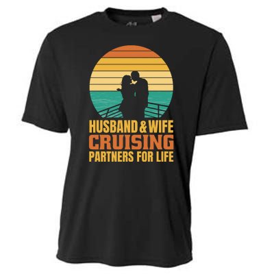 Husband And Wife Cruising Partners For Life Cooling Performance Crew T-Shirt