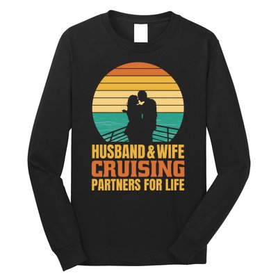 Husband And Wife Cruising Partners For Life Long Sleeve Shirt