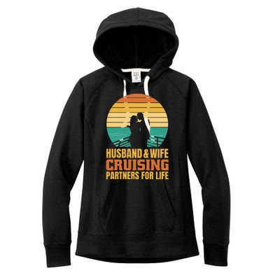 Husband And Wife Cruising Partners For Life Women's Fleece Hoodie