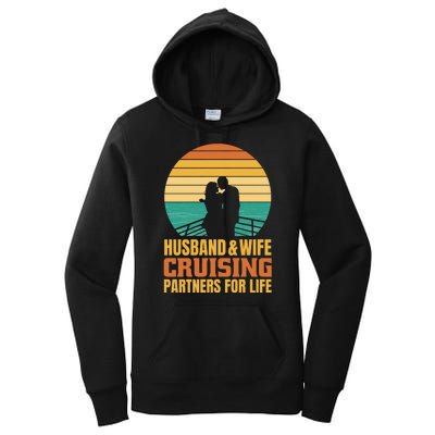 Husband And Wife Cruising Partners For Life Women's Pullover Hoodie