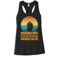 Husband And Wife Cruising Partners For Life Women's Racerback Tank