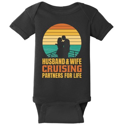 Husband And Wife Cruising Partners For Life Baby Bodysuit